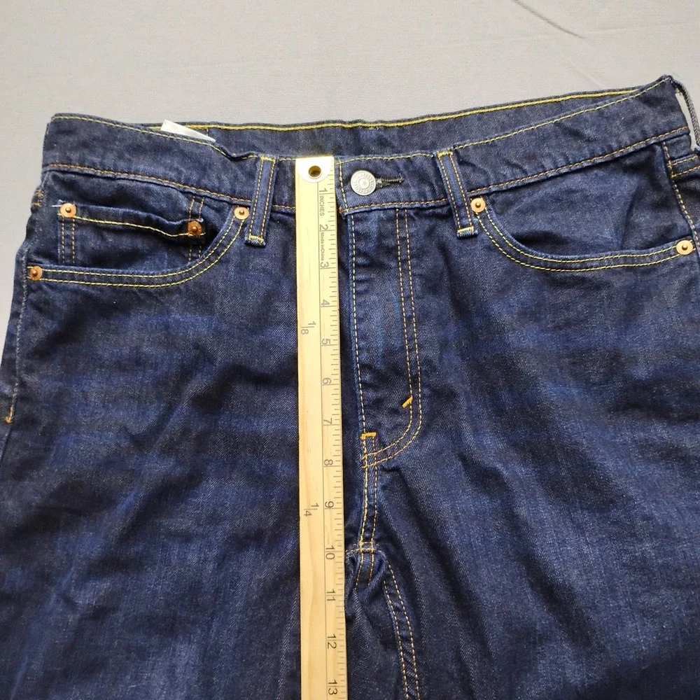 Levis 541 Athletic Taper Mens Dark Wash Denim Shorts Size 34 Blue 11in